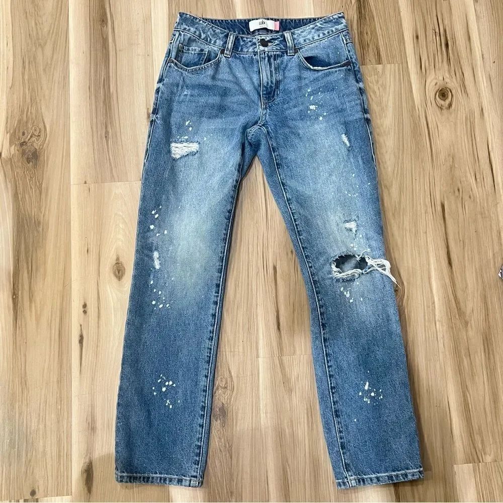 Cabi Distressed 100% Boyfriend Distressed Jeans Women’s 0